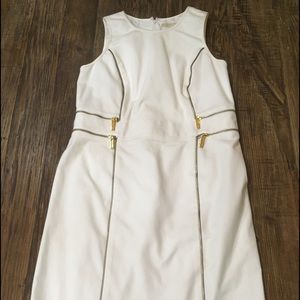 Michael Kors white zipper dress
